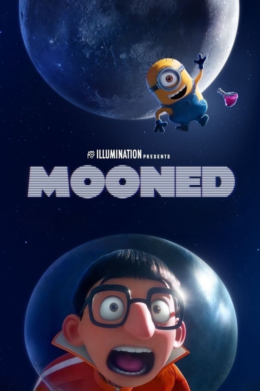 به شکل ماه Mooned
